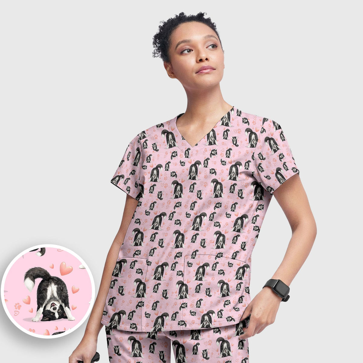 Puppy Heart Nurse Scrub Set