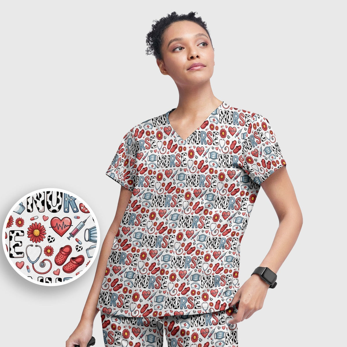 Medical Icon Nurse Scrub Set
