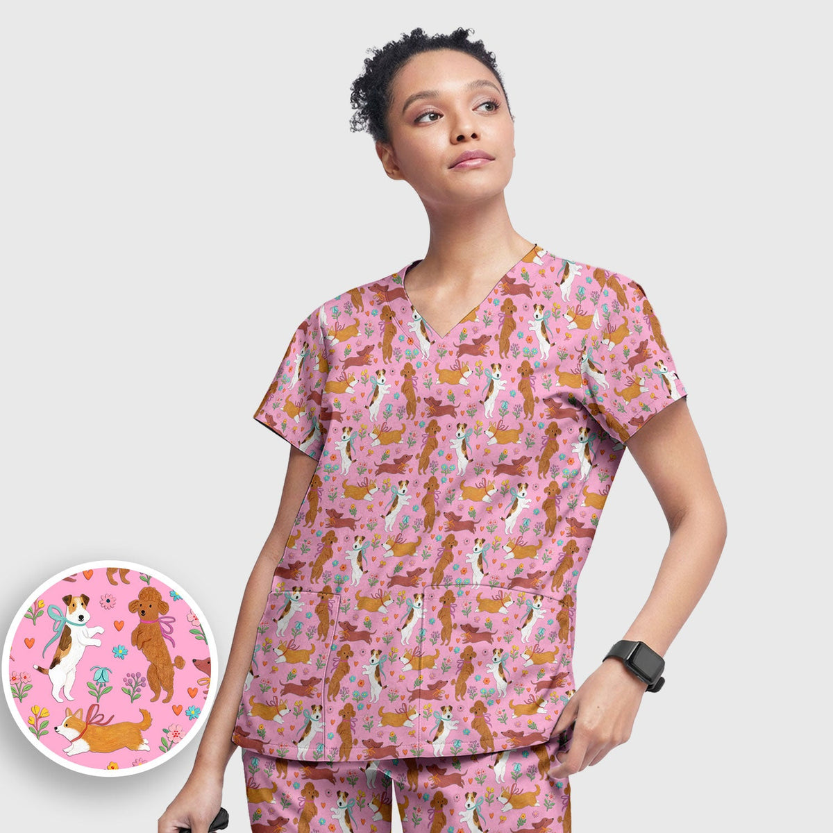 Dog Nurse Scrub Set