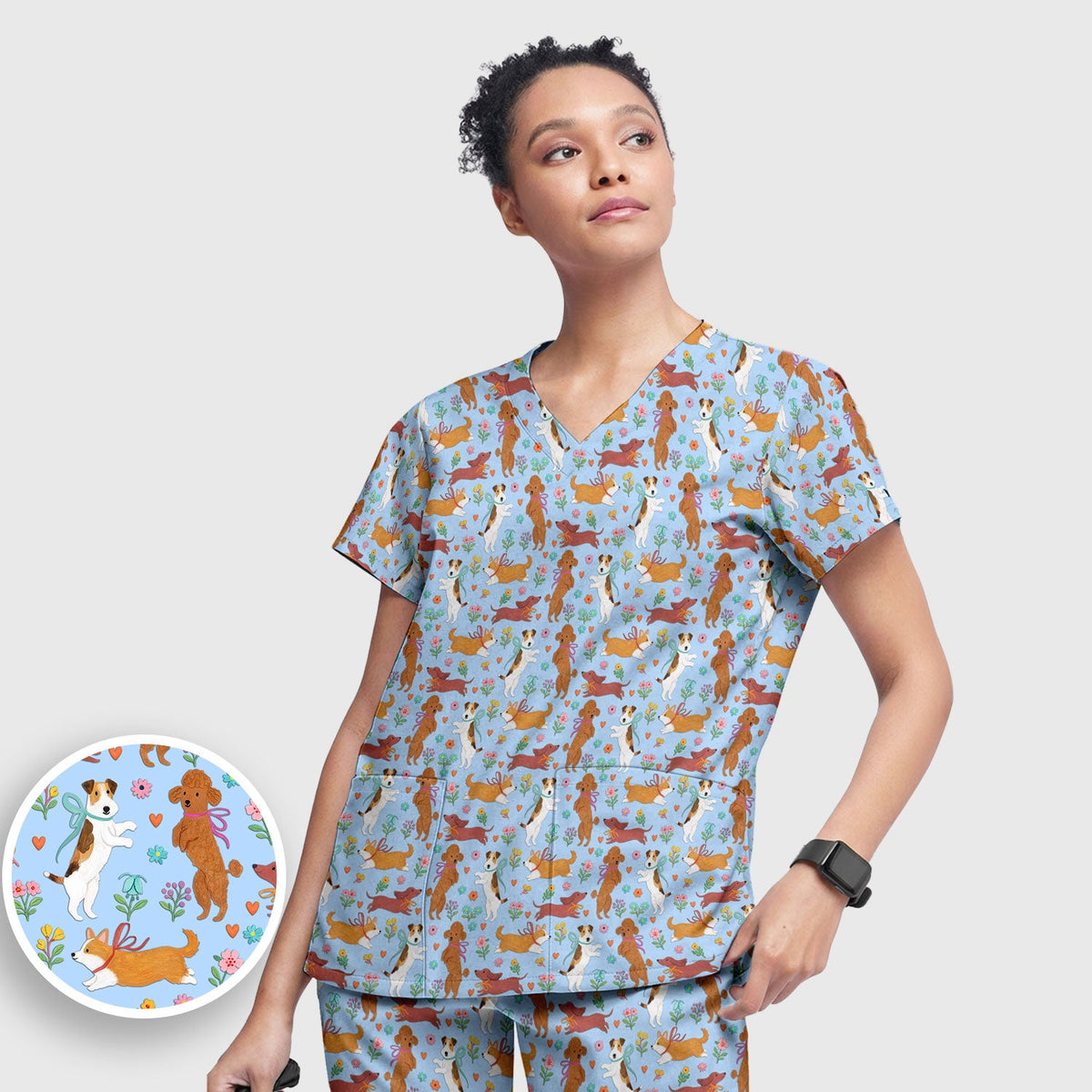 Dog Nurse Scrub Set