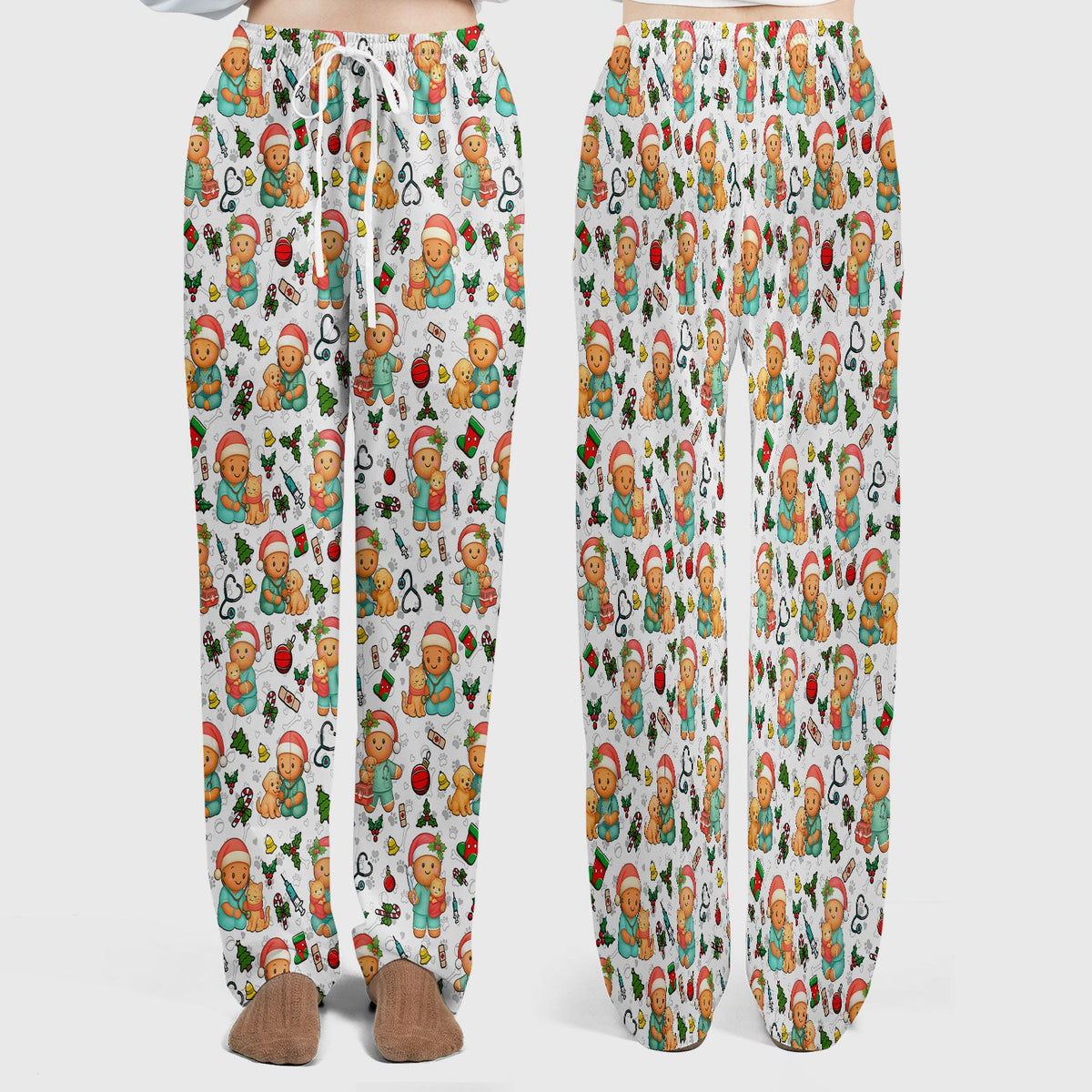 Gingerbread Pharmacy Scrub Set - Christmas Gift For Nurse