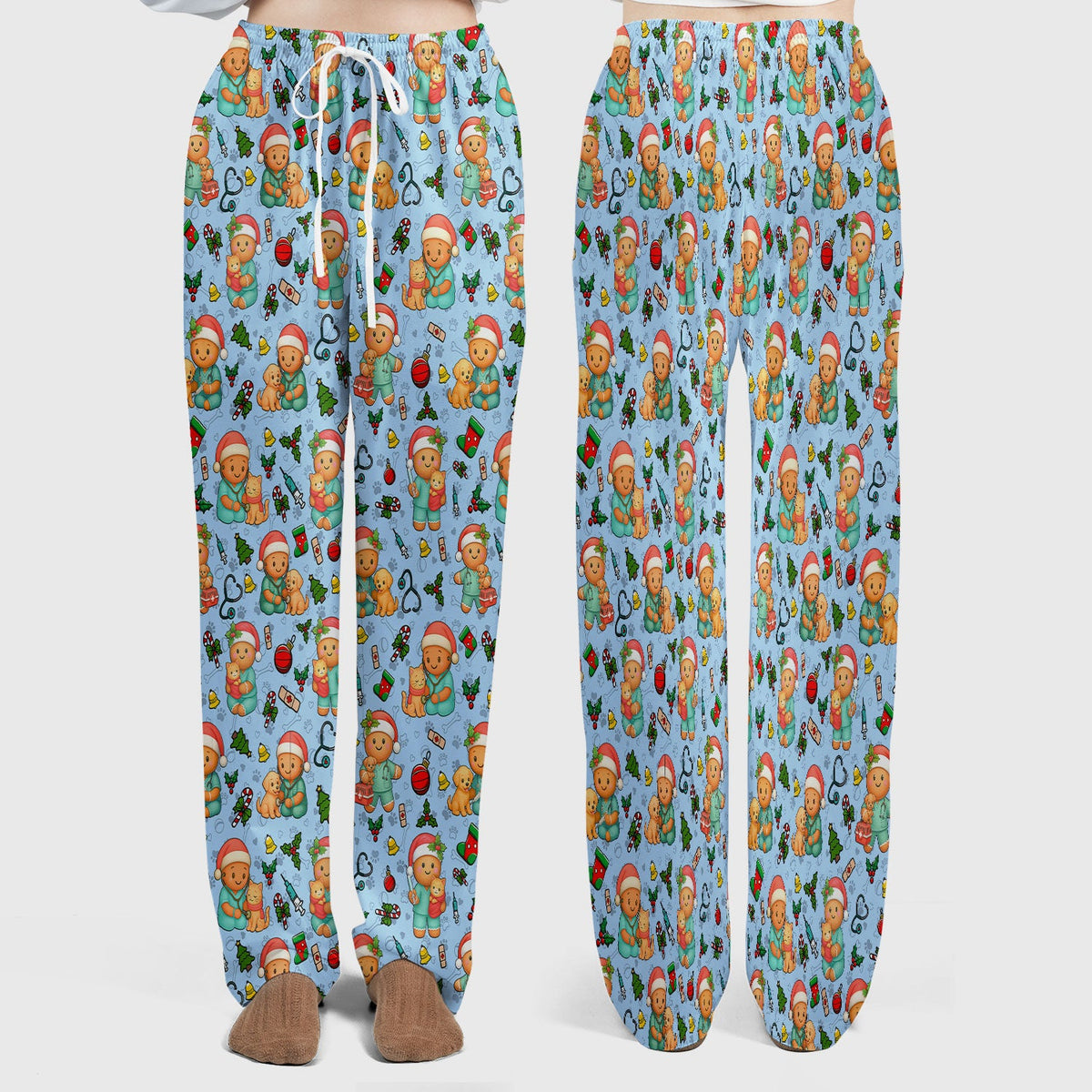 Gingerbread Pharmacy Scrub Set - Christmas Gift For Nurse