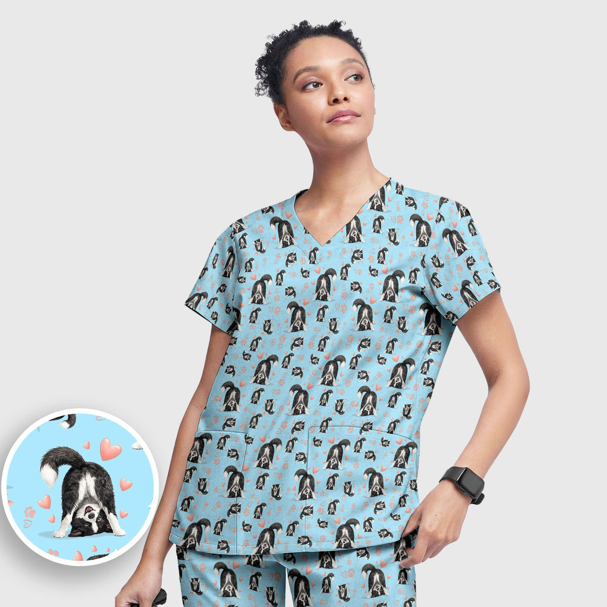 Puppy Heart Nurse Scrub Set