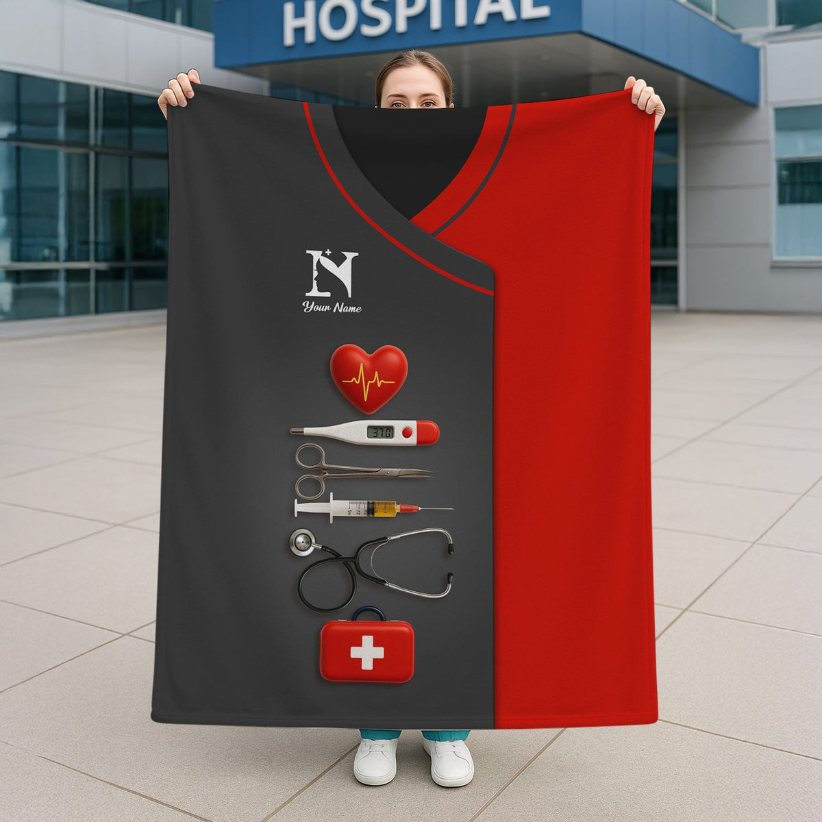 Personalized Nurse Name Blanket