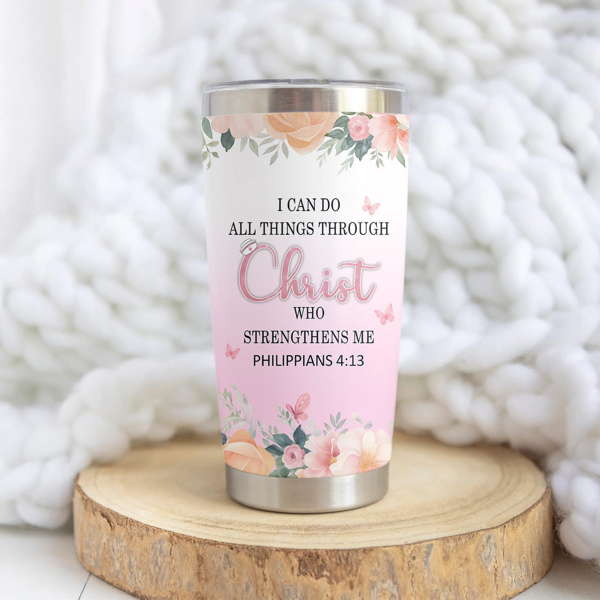 Christian Bible Verse Nurse Tumbler