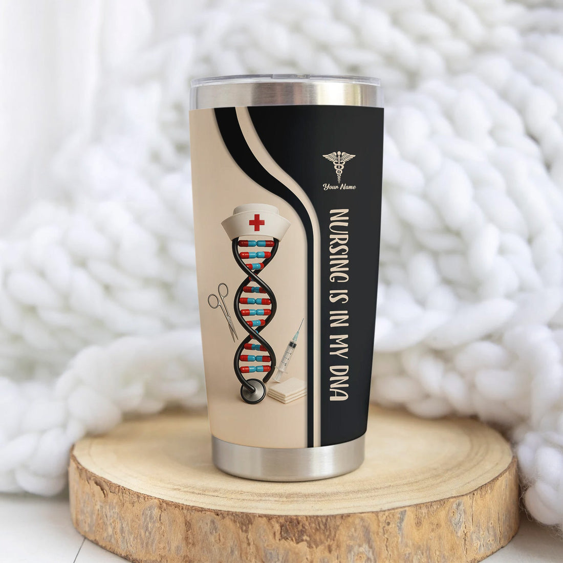 Personalized Nursing DNA Nurse Tumbler