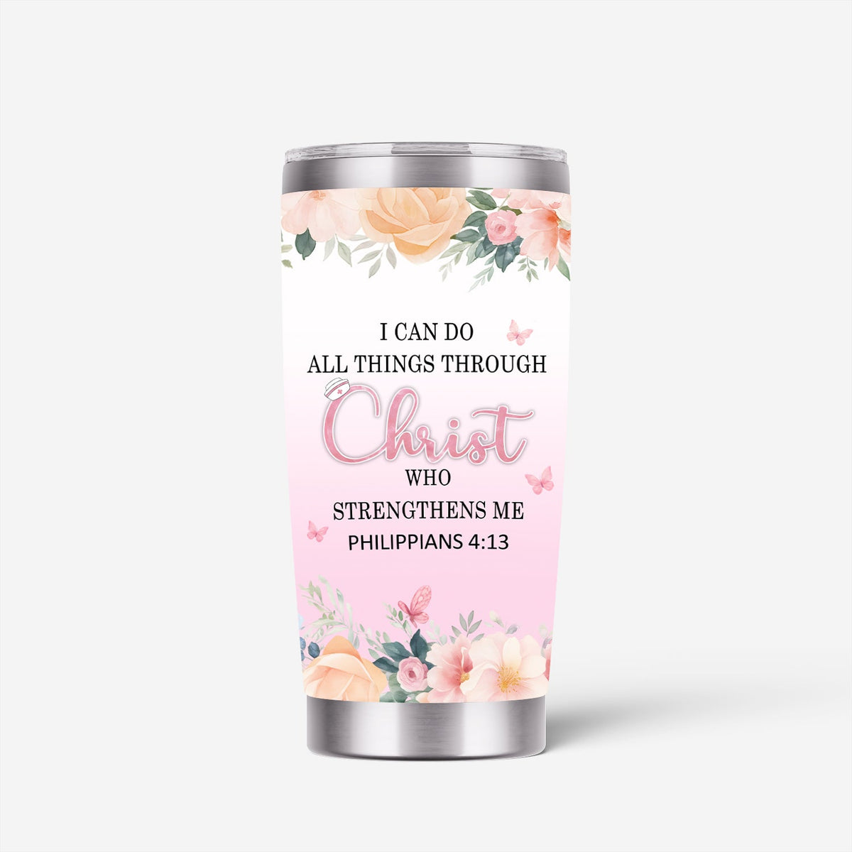 Christian Bible Verse Nurse Tumbler