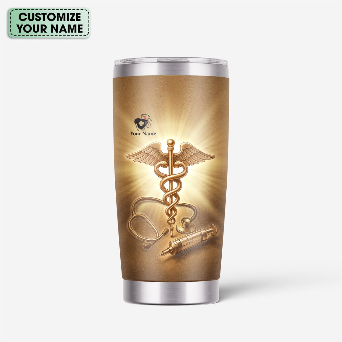Personalized Faith Christian Nurse Tumbler
