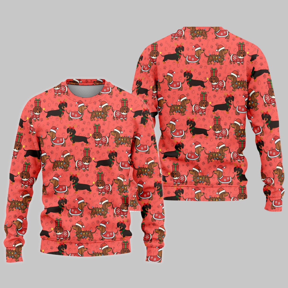 Funny Dachshund Dog Nursing Scrub Pants for Women - Wiener Santa Scrub Set for Nurse - Funny Medical Uniform for RN CNA LPN