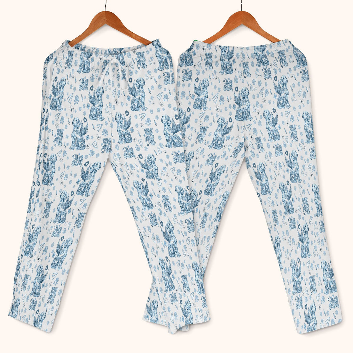 Toile De Jouy Dachshund Angel Nurse Scrub Set
