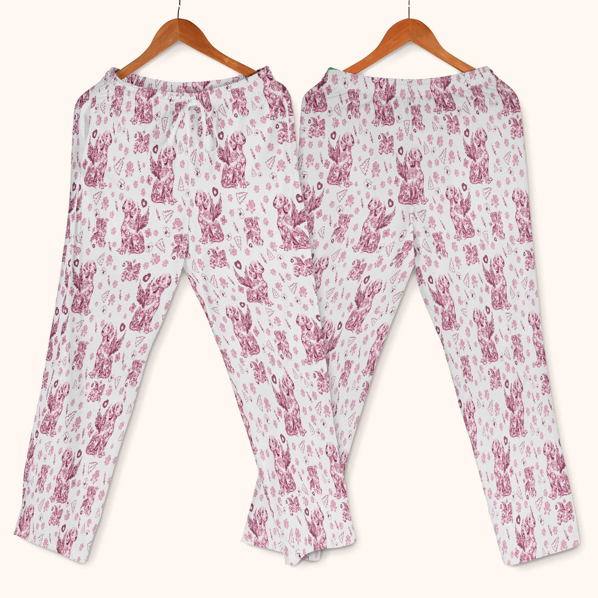 Toile De Jouy Dachshund Angel Nurse Scrub Set