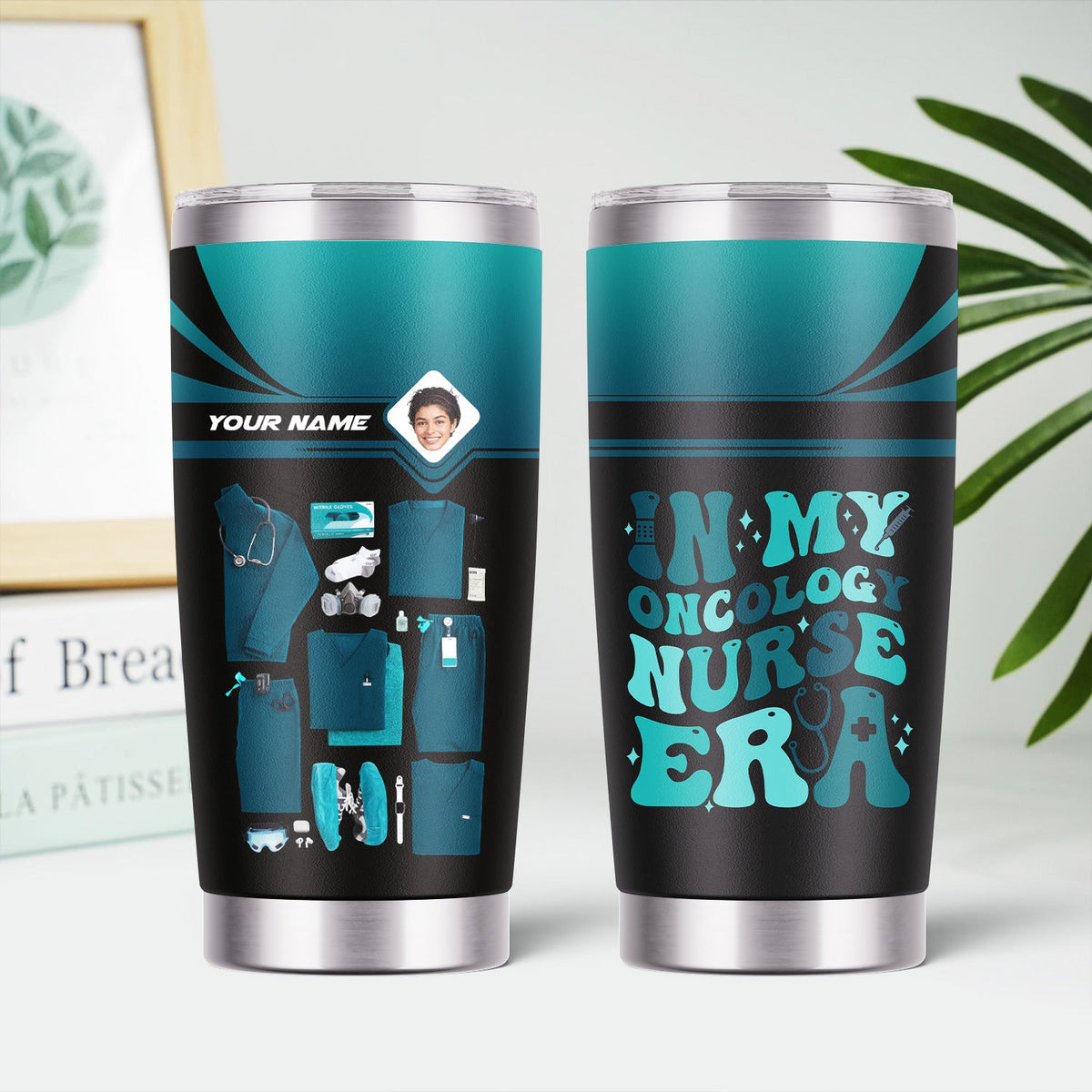 Personalized Photo Scrubs Tools Nurse Tumbler