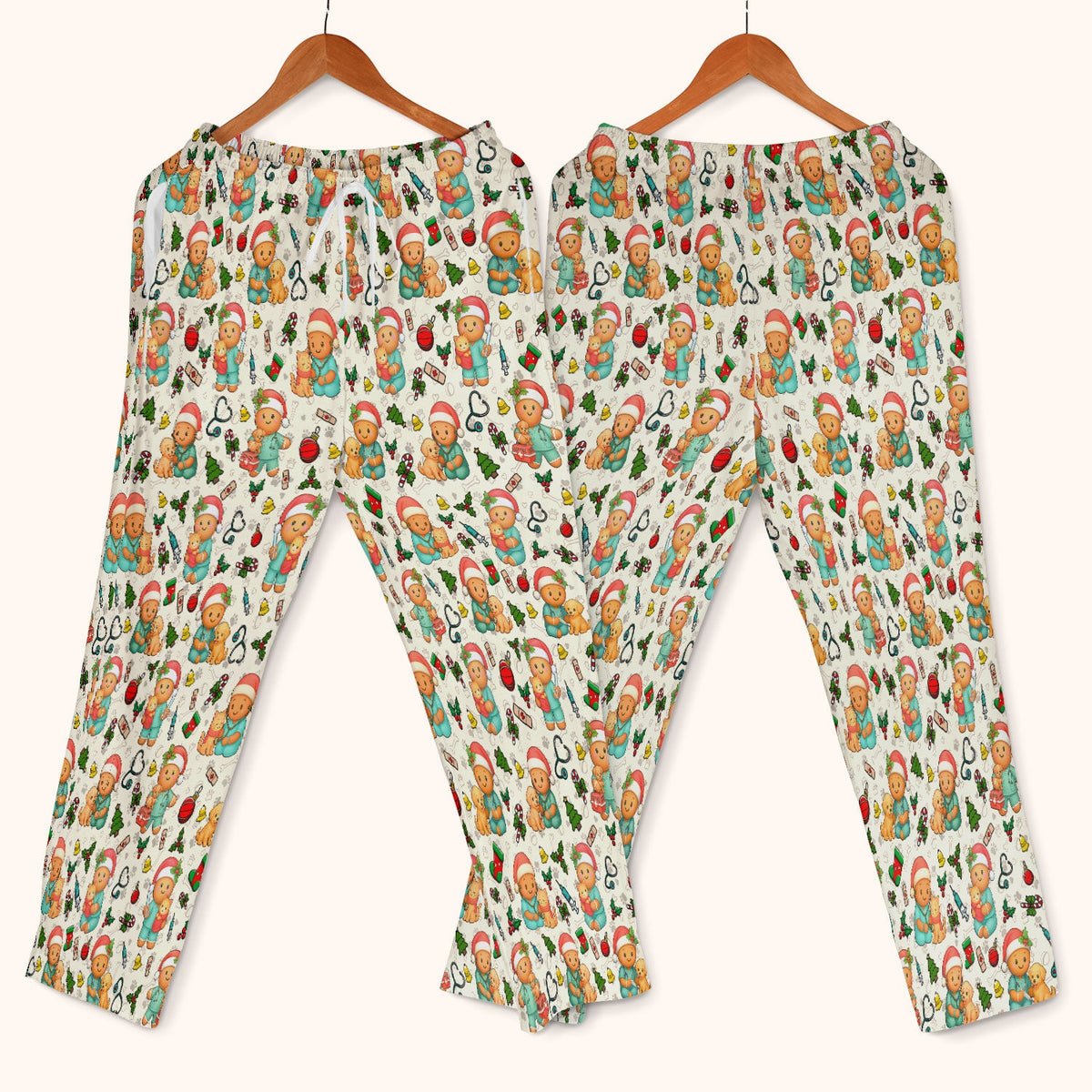 Gingerbread Pharmacy Scrub Set - Christmas Gift For Nurse