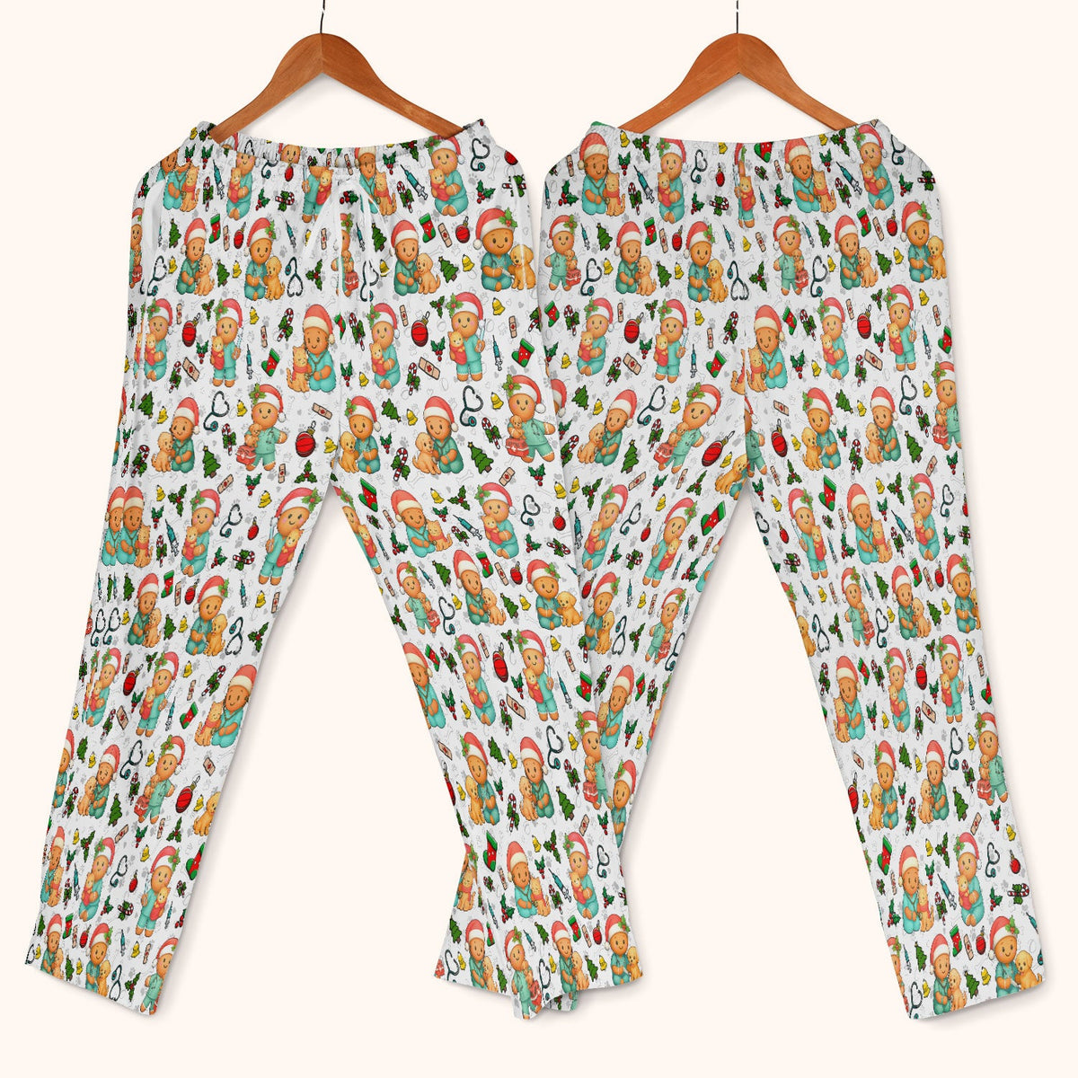 Gingerbread Pharmacy Scrub Set - Christmas Gift For Nurse