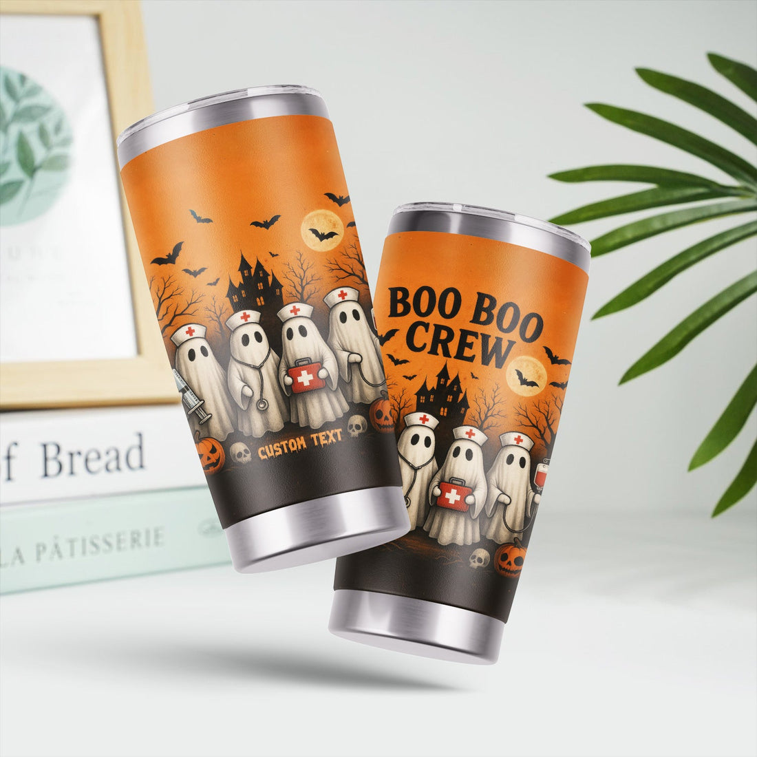 Personalized Funny Boo Boo Crew Halloween Nurse Tumbler