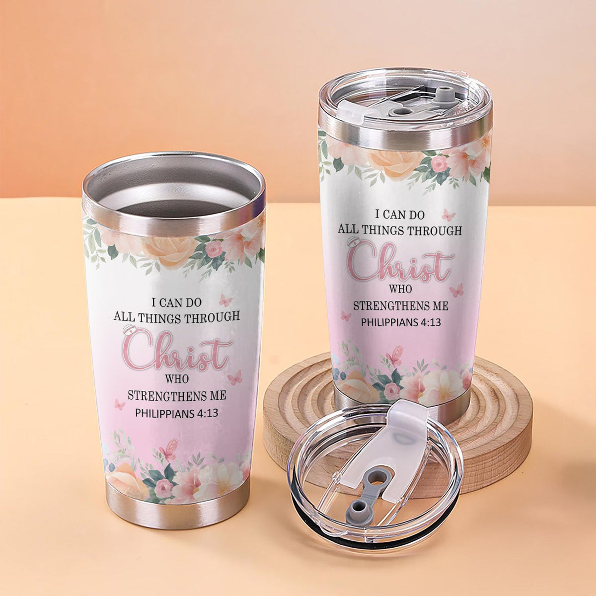 Christian Bible Verse Nurse Tumbler