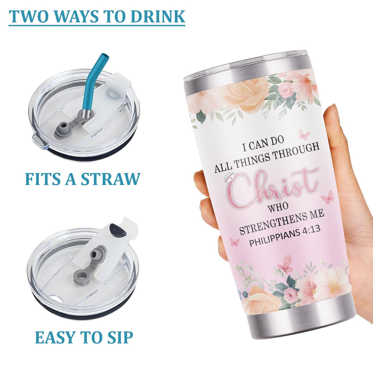 Christian Bible Verse Nurse Tumbler