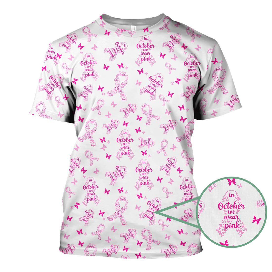 Personalized Breast Cancer Awareness Nurse Shirt