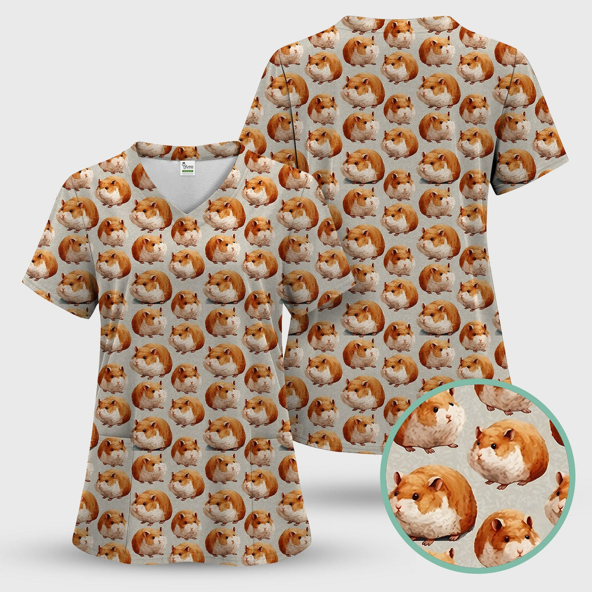 Hamster Nurse Scrub Top