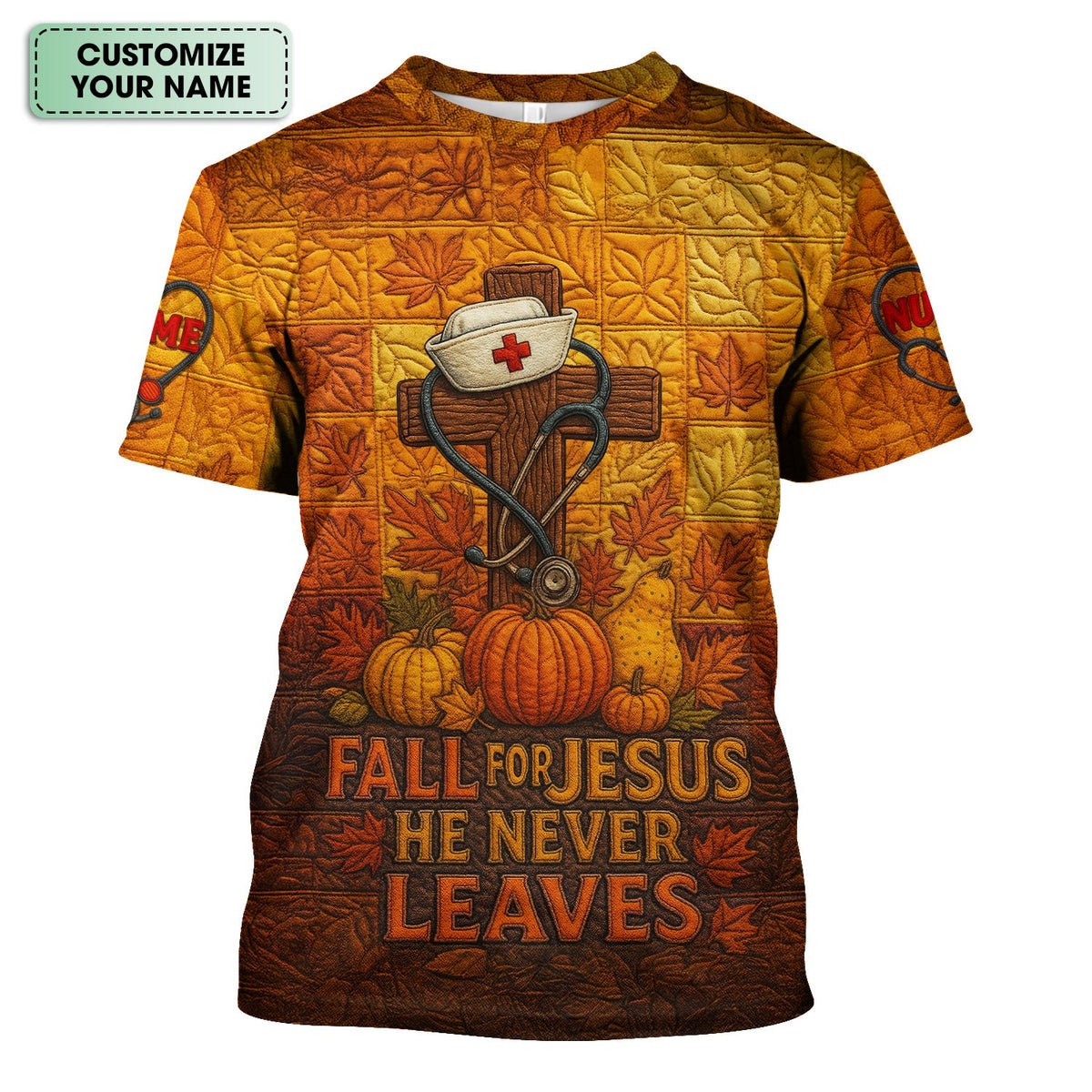 Personalized Fall Nurse Shirt