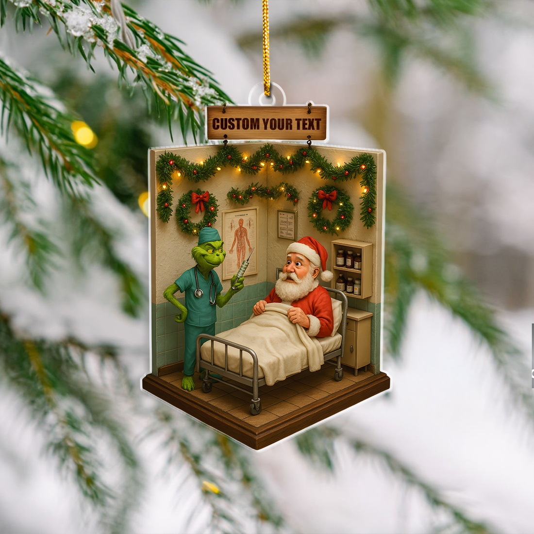 Personalized Christmas Tree Nurse Ornament