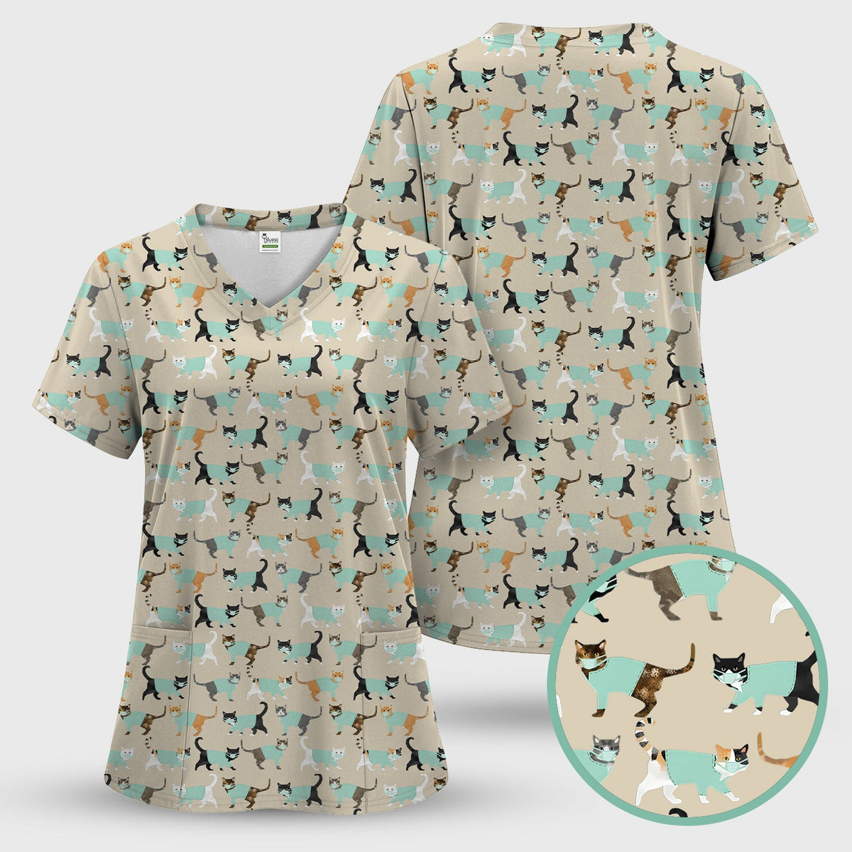Cat Nurse Scrub Set