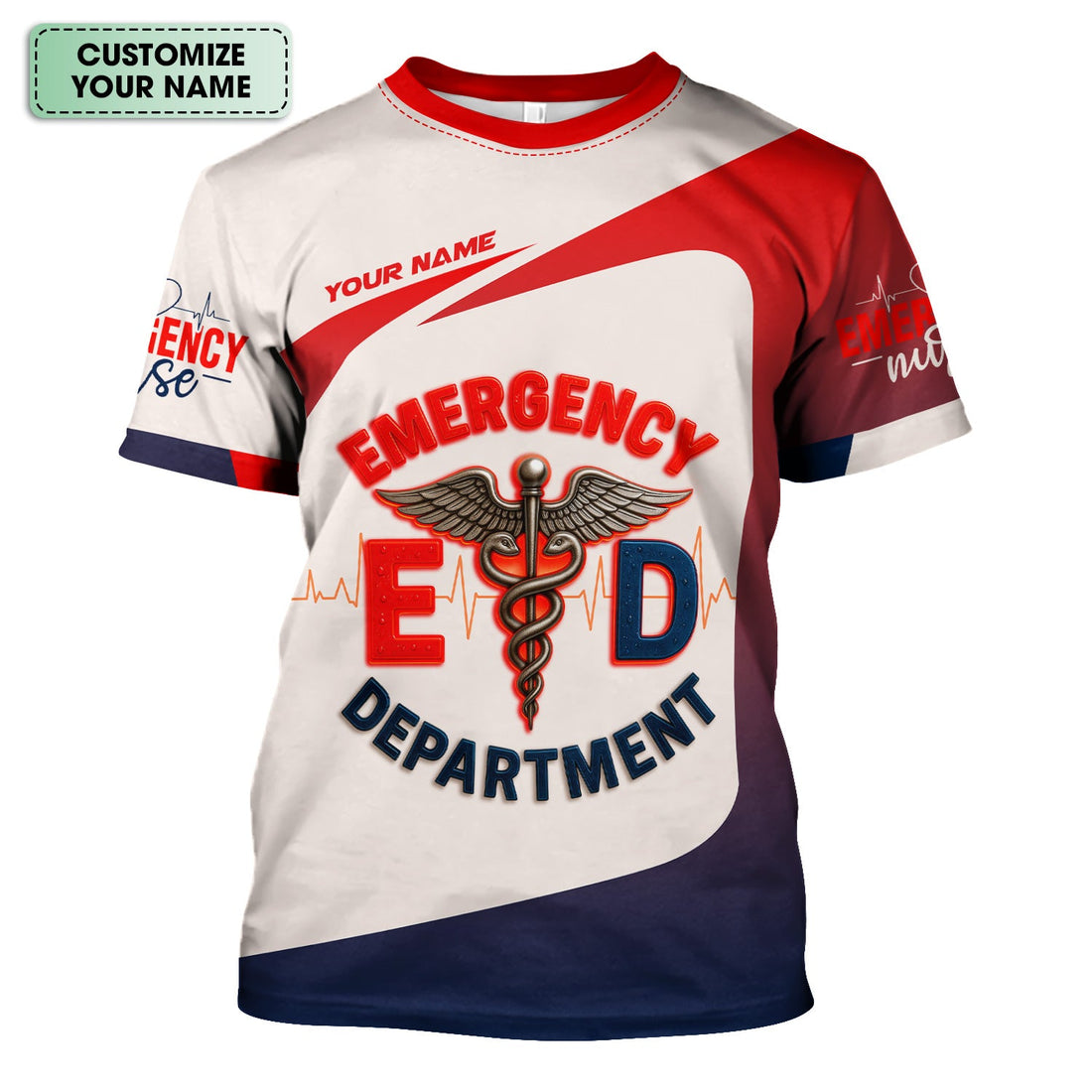 Personalized Emergency Department Nurse Shirt