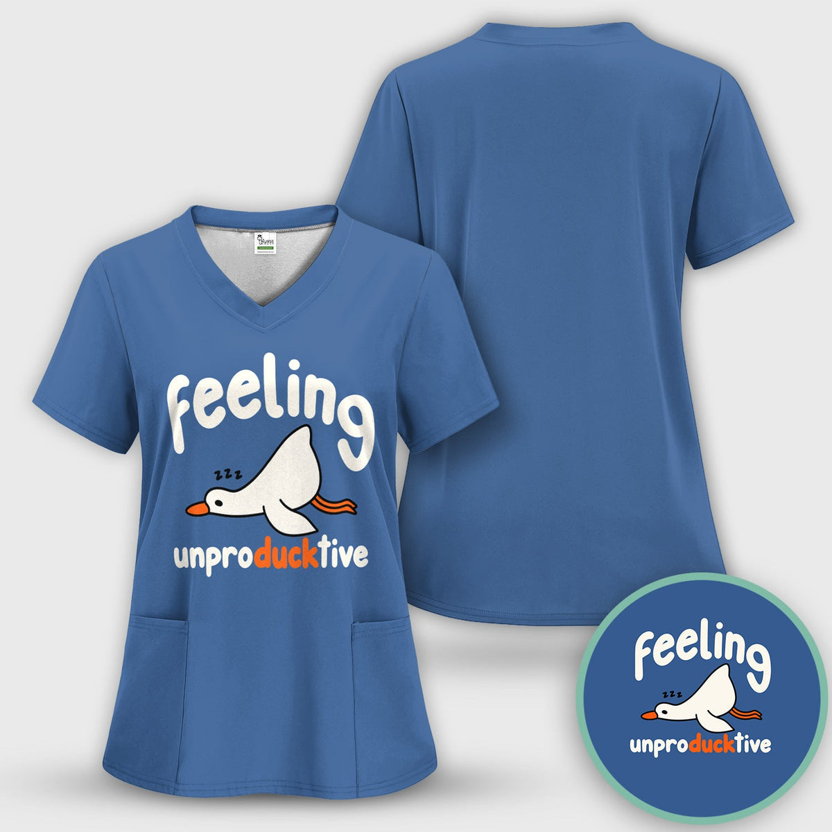 Feeling Unproducktive Duck Nurse Shirt