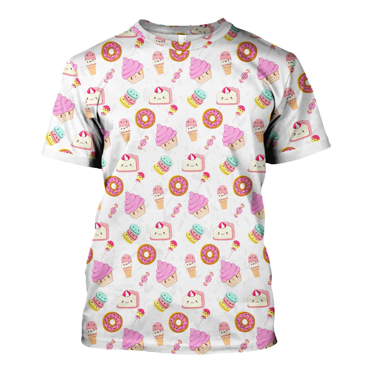 Donut Ice Cream Nurse Scrub Top