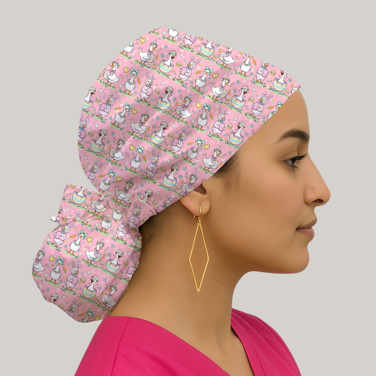 Easter Goose Scrub Cap