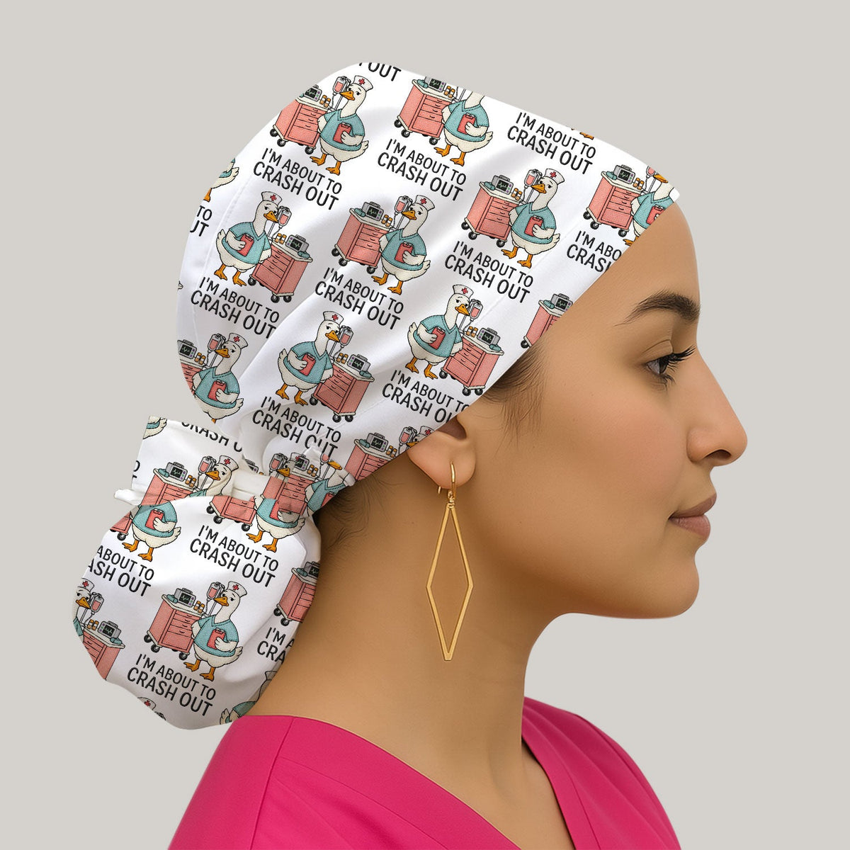 Goose Crash Out Scrub Cap