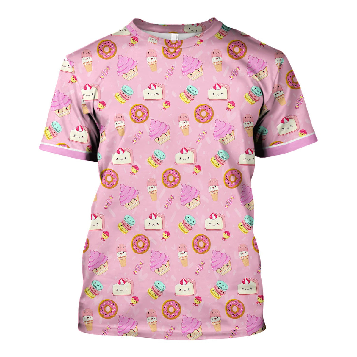 Donut Ice Cream Nurse Scrub Top