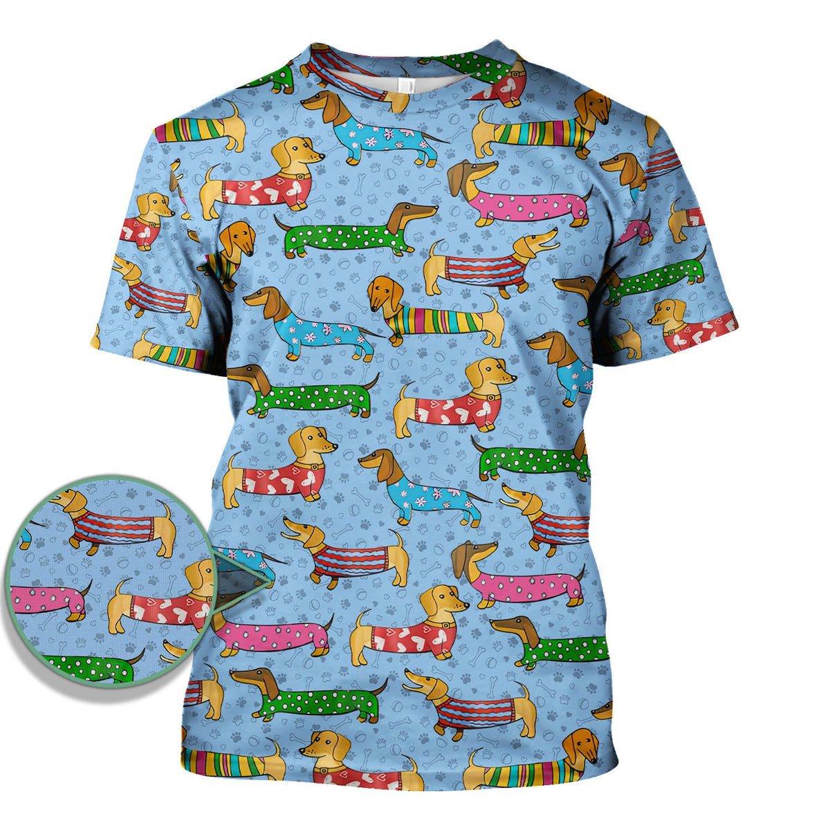 Dachshund Dog Nurse Scrub Top