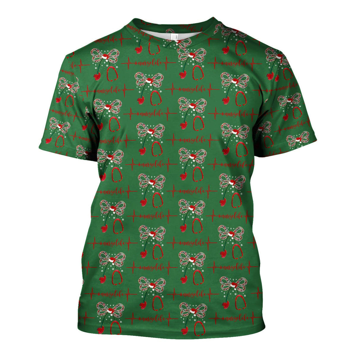 Stethoscope Heartbeat Nurse Shirt - Christmas Gift