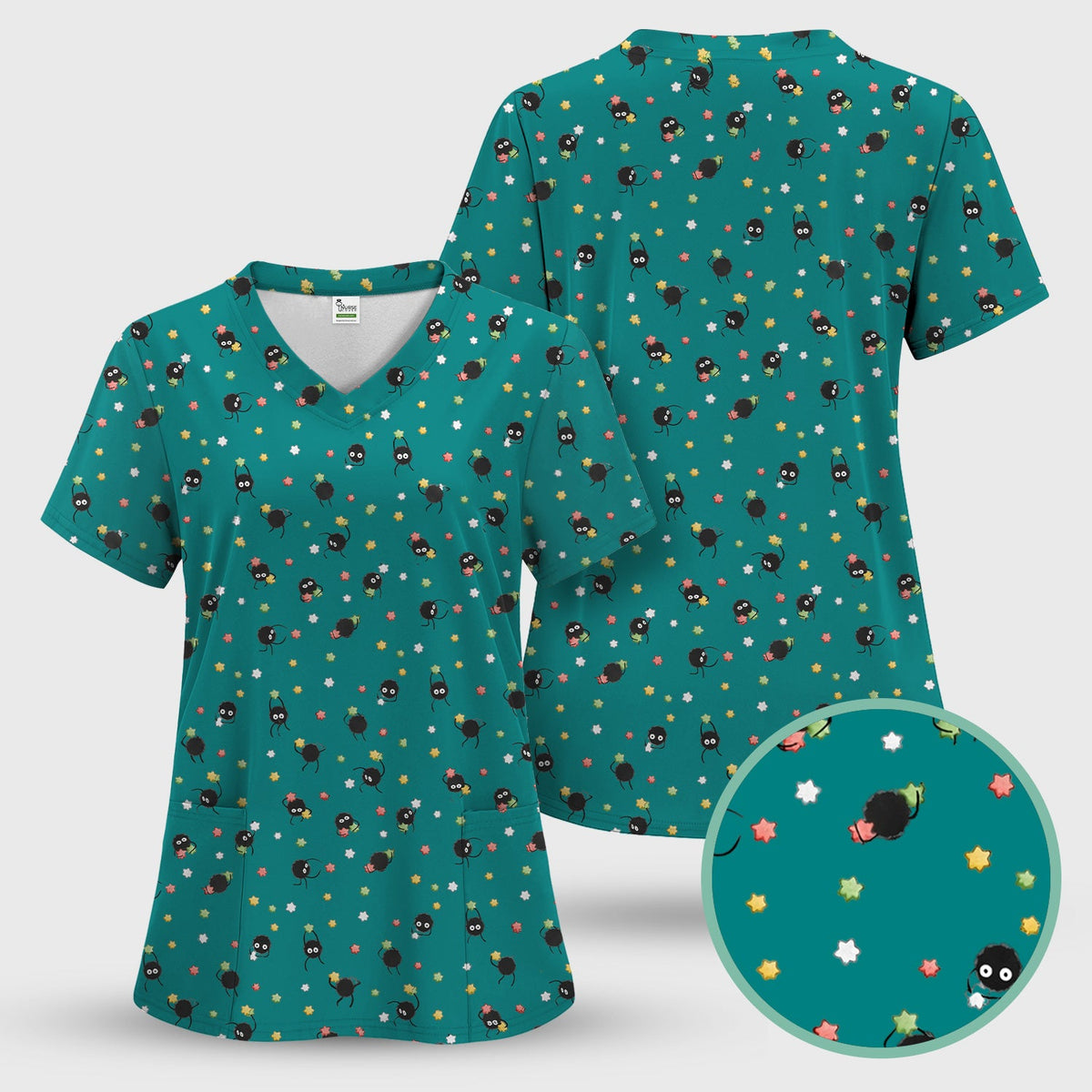 Spider Nurse Scrub Set