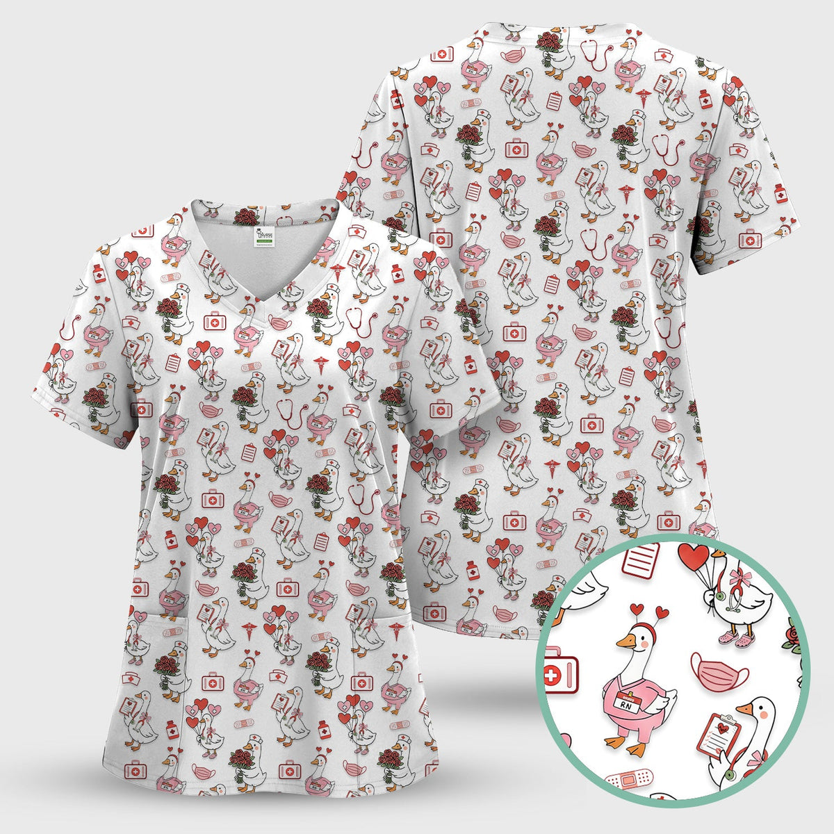 Goose Medical Nurse Scrub Top