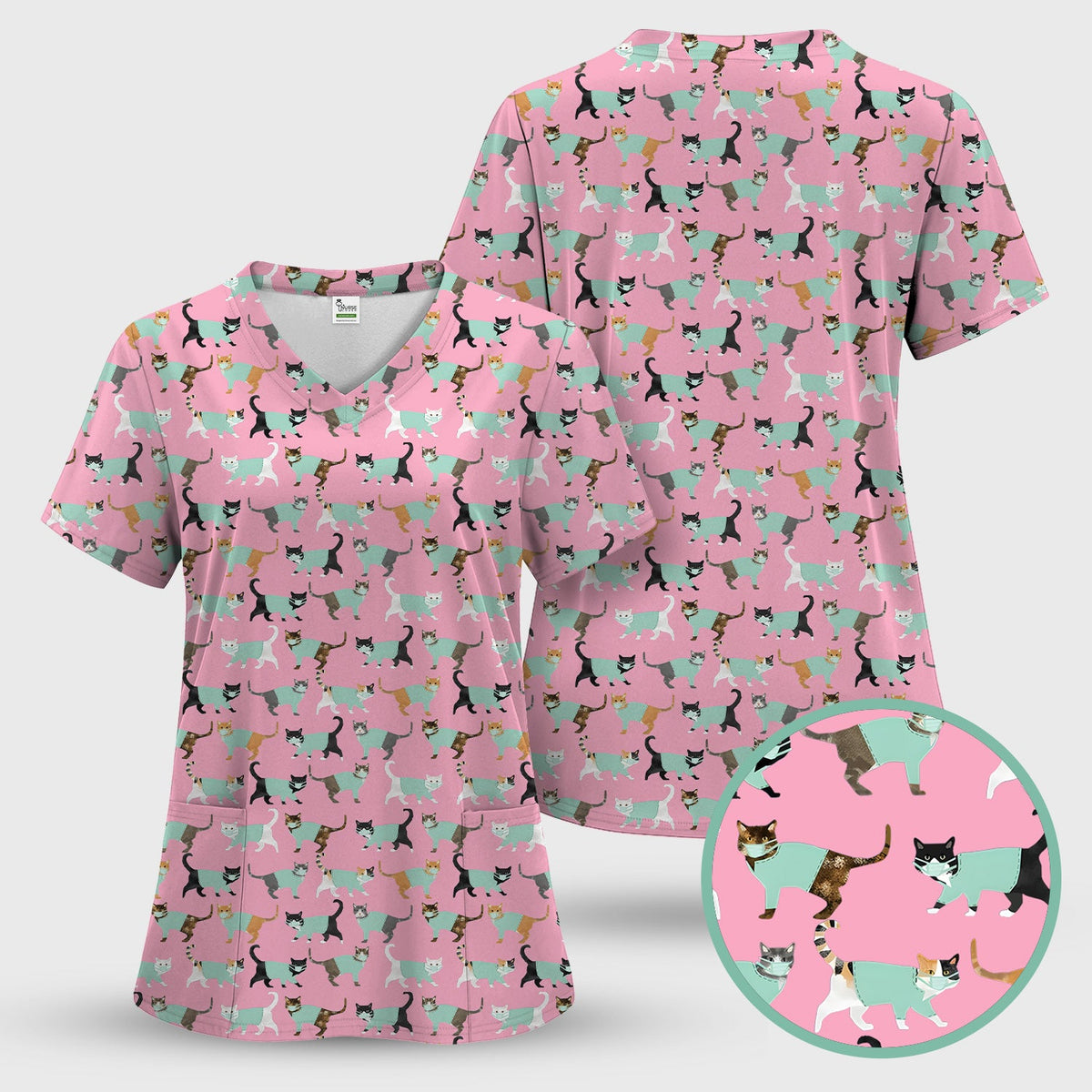 Cat Nurse Scrub Set