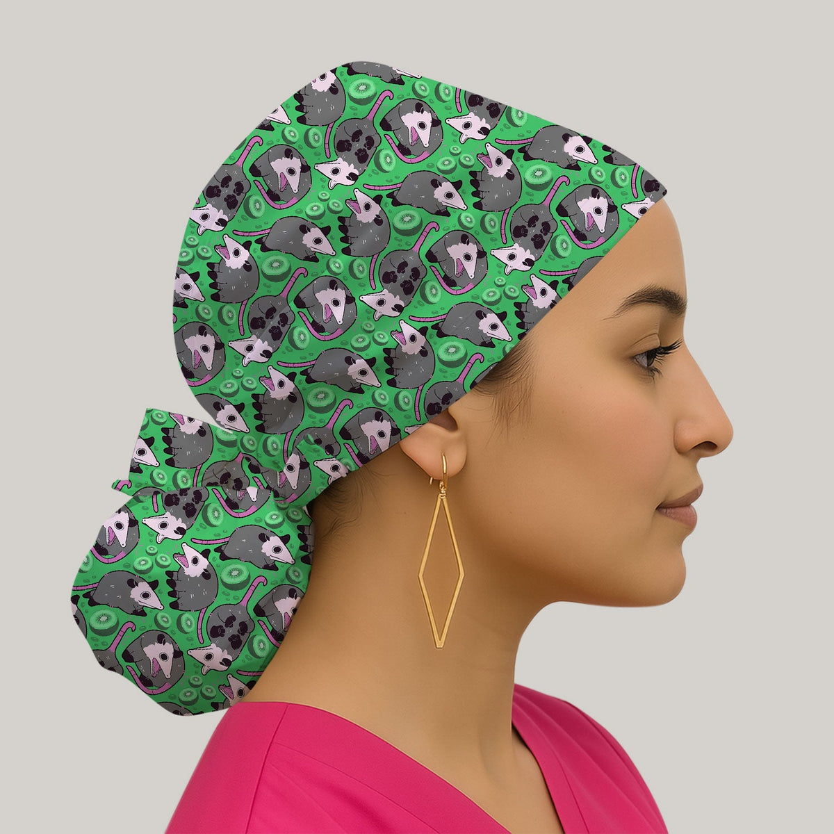 Opossum Kiwi Scrub Cap