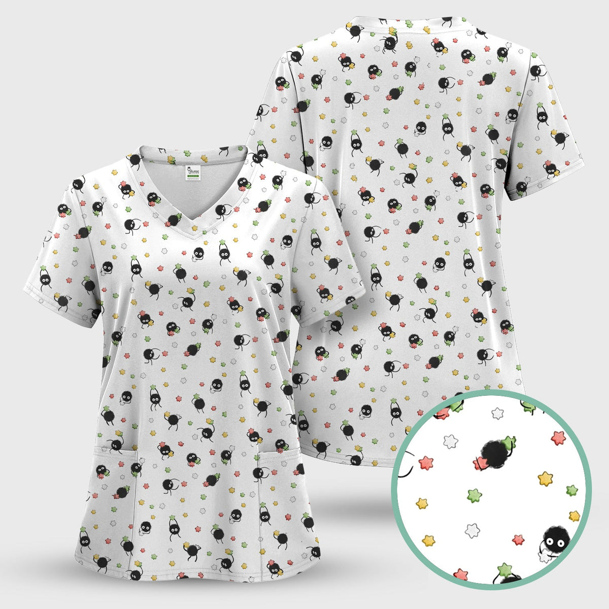 Spider Nurse Scrub Set