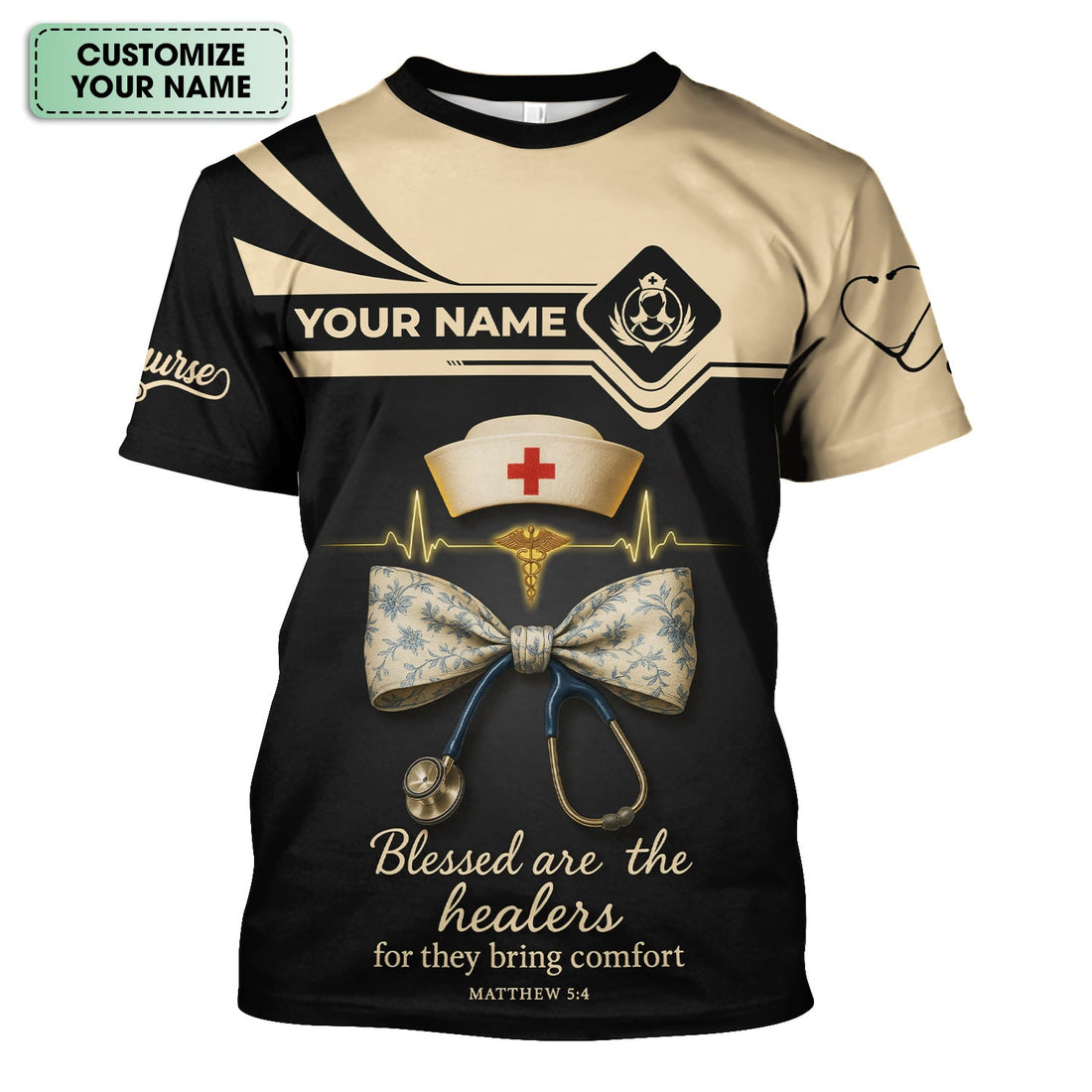 Personalized Blessed Healers Nurse Shirt