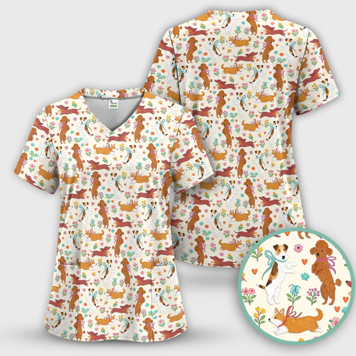Dog Nurse Scrub Set