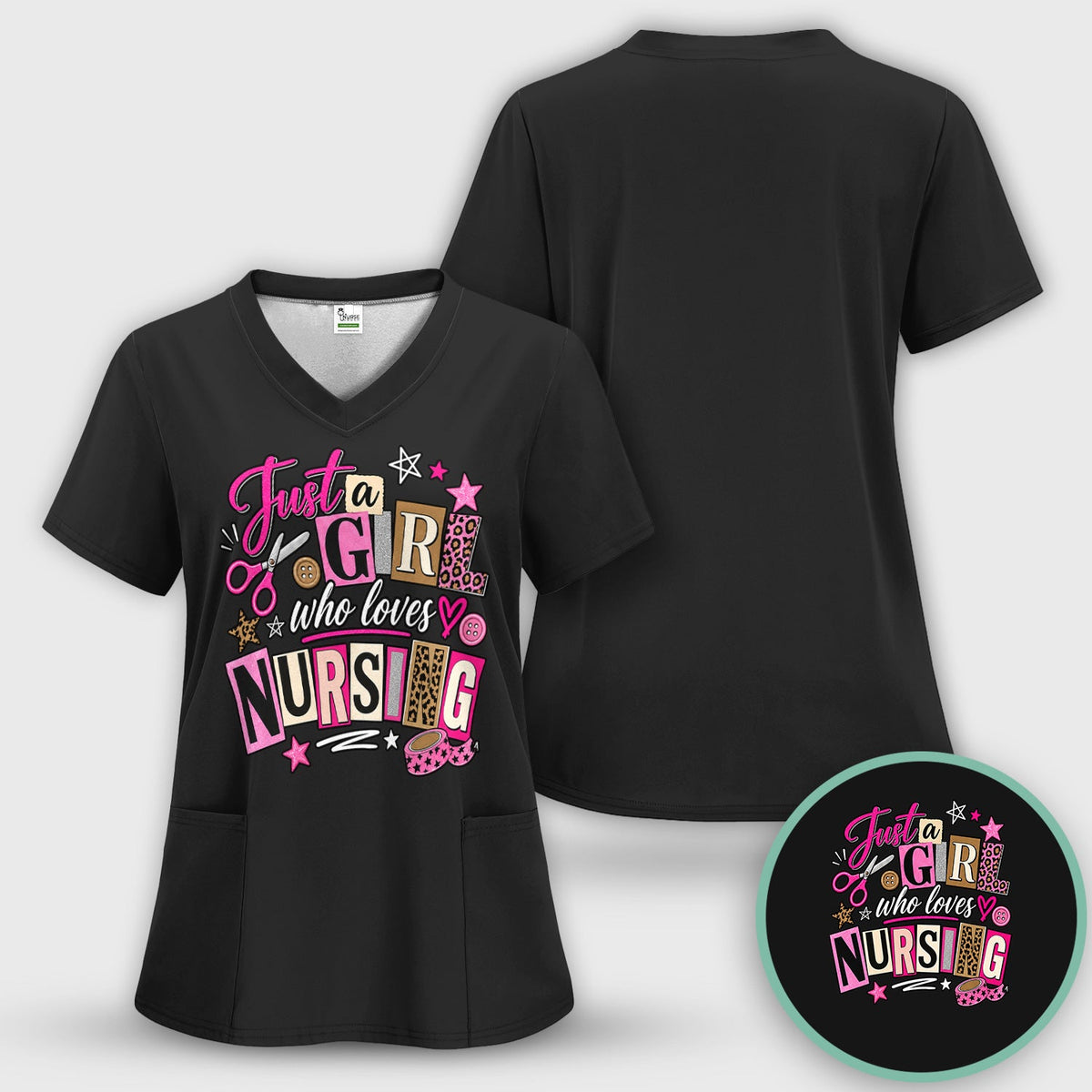 Just A Girl Who Loves Nursing Nurse Shirt