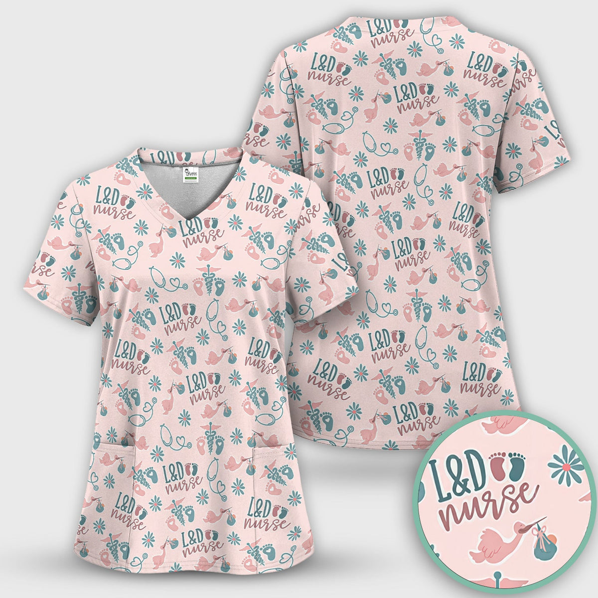 Labor and Delivery Nurse Scrub Set