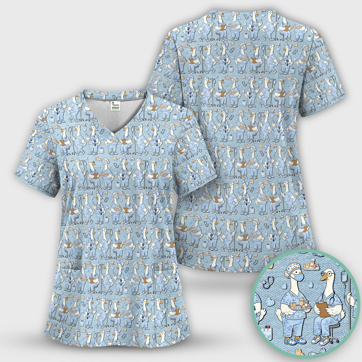 Goose Working Nurse Scrub Set