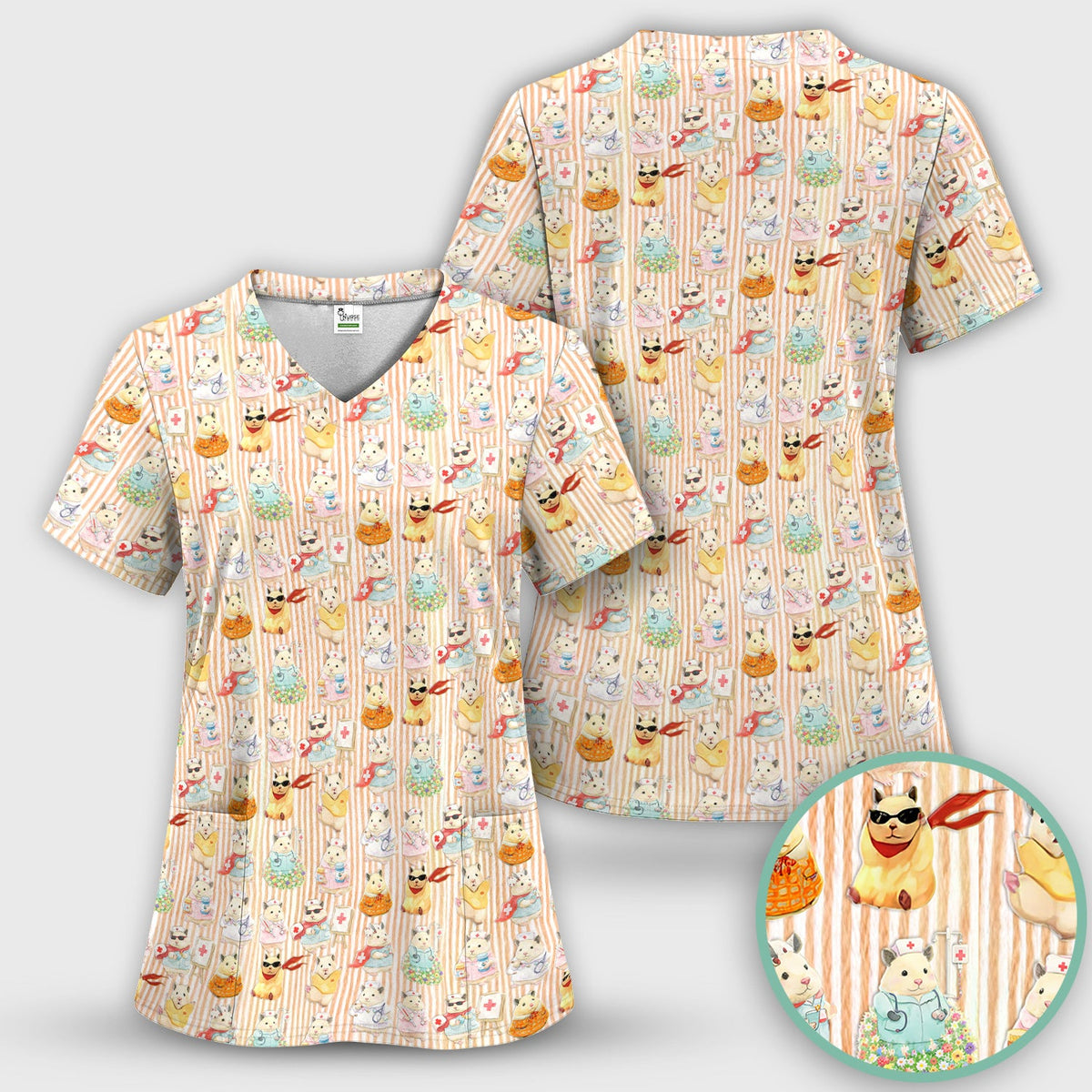 Hamster Nurse Scrub Set