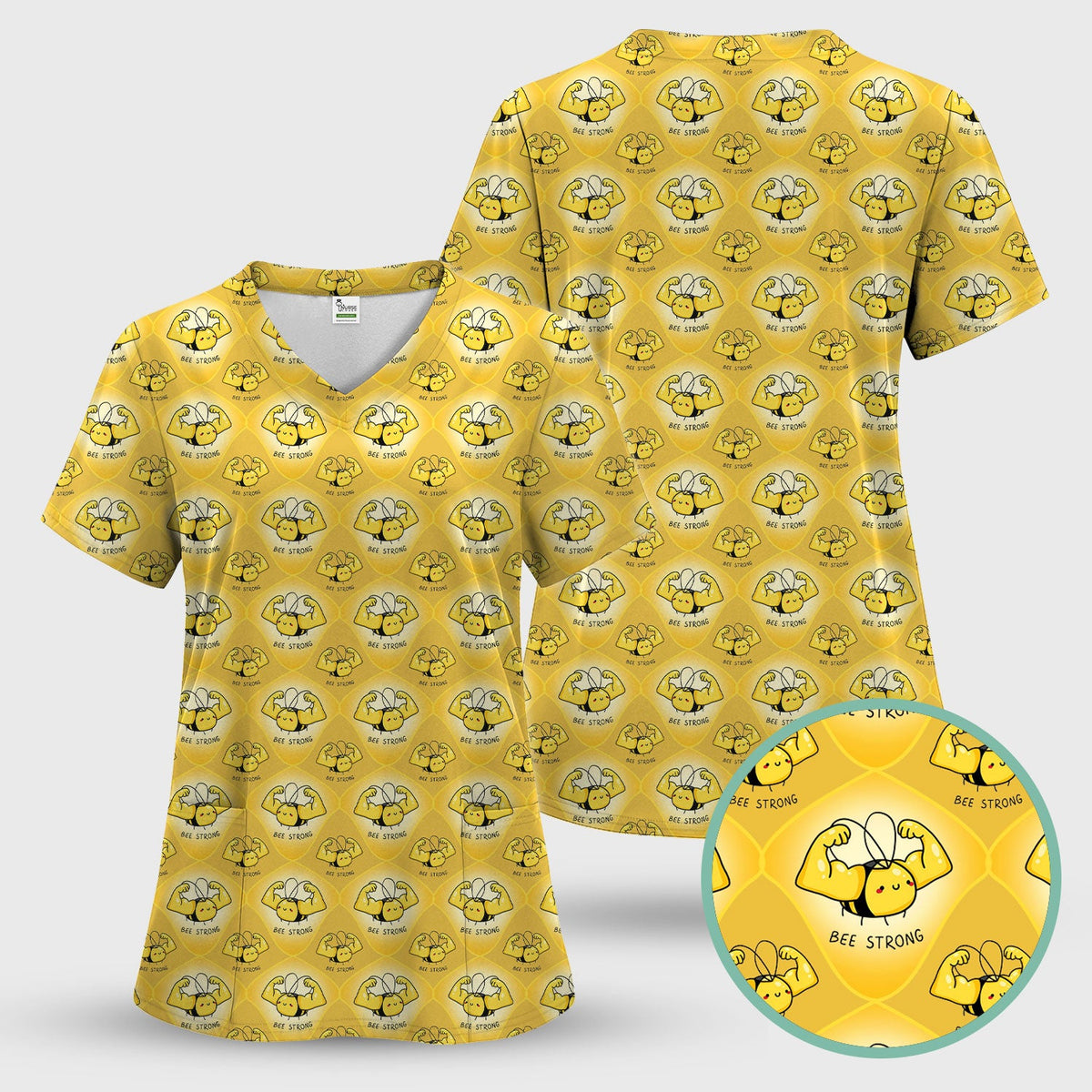 Strong Honey Bee Nurse Scrub Set