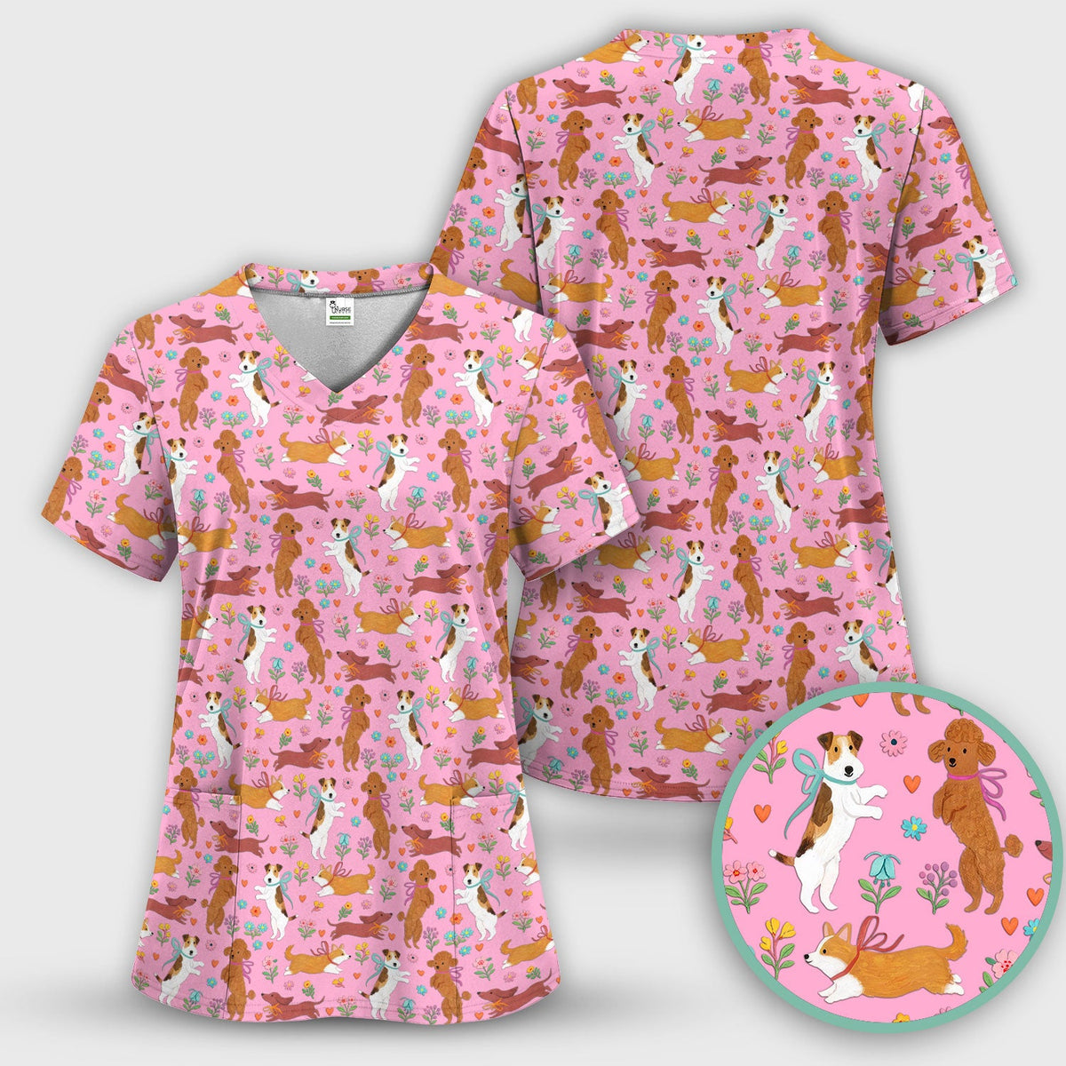 Dog Nurse Scrub Set
