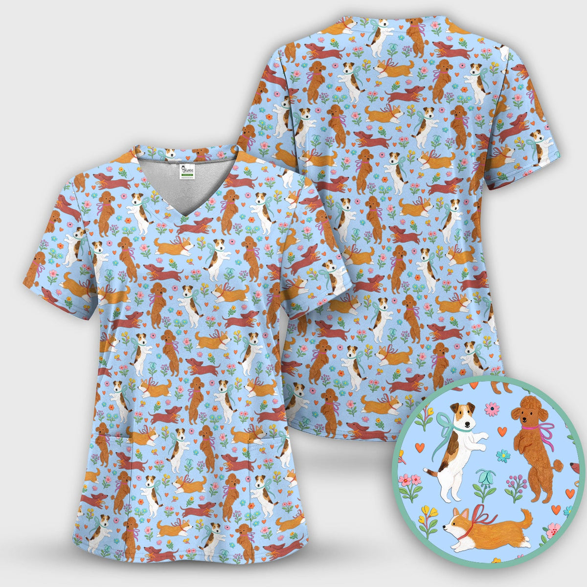 Dog Nurse Scrub Set