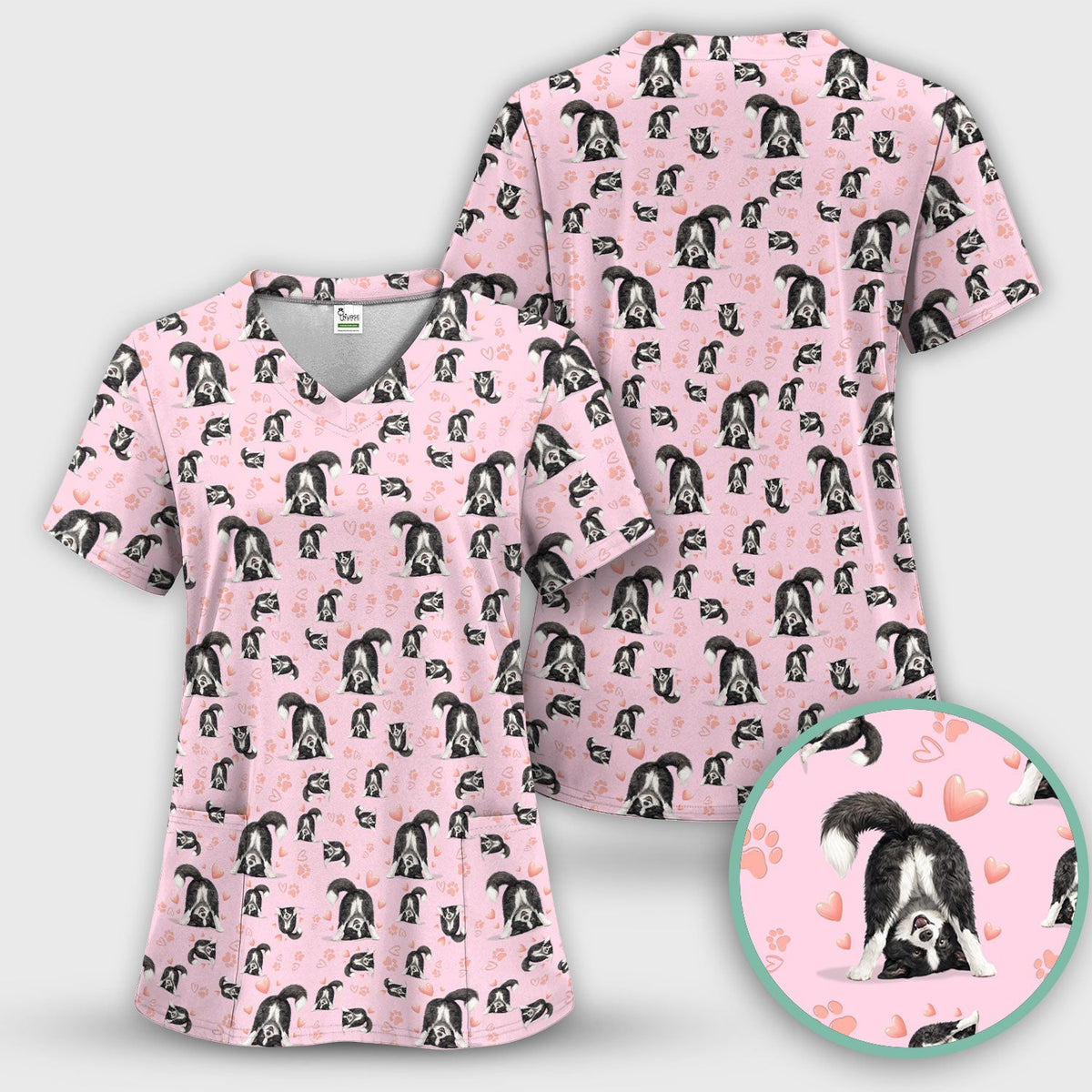 Puppy Heart Nurse Scrub Set