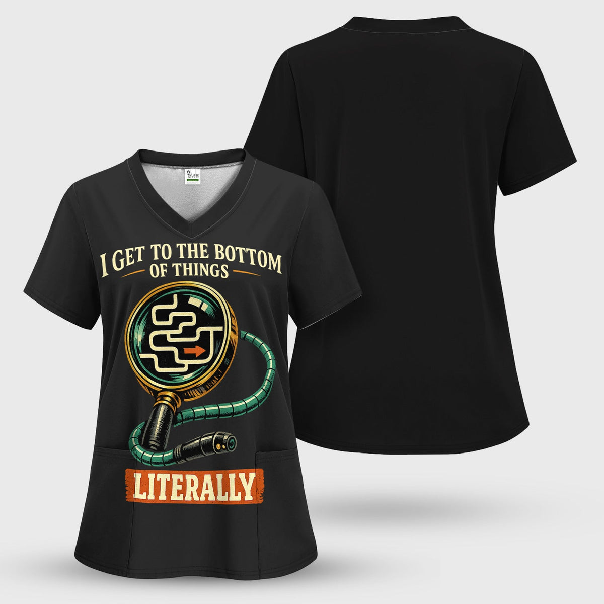 Endoscopy Quote Nurse Scrub Top